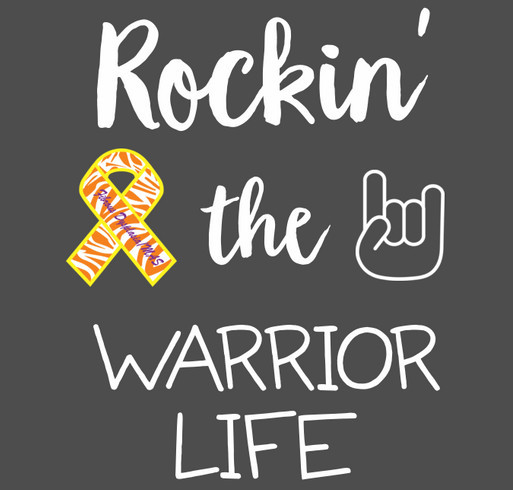 Rockin' the Warrior Life shirt design - zoomed