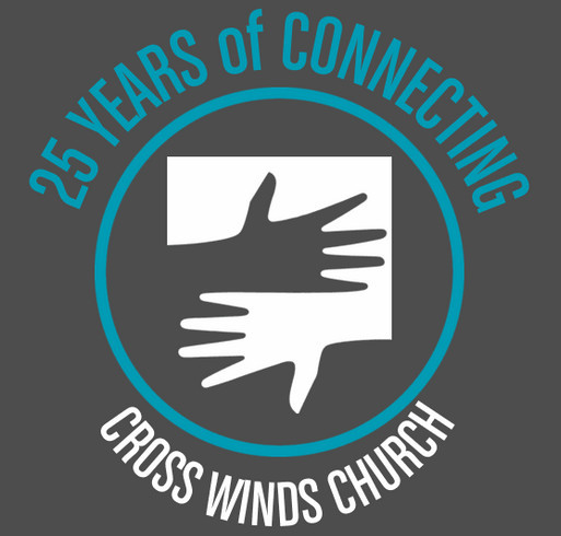 25 Years with Cross Winds shirt design - zoomed