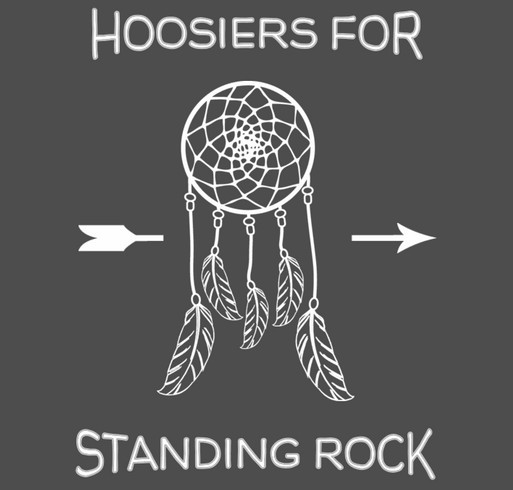 Standing with Standing Rock shirt design - zoomed