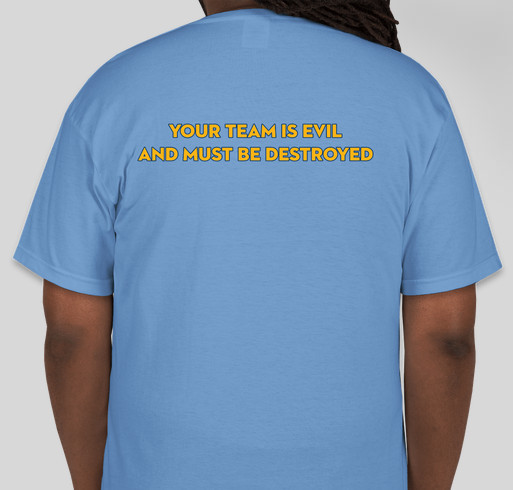 #mubb online support for Al's Run Fundraiser - unisex shirt design - back