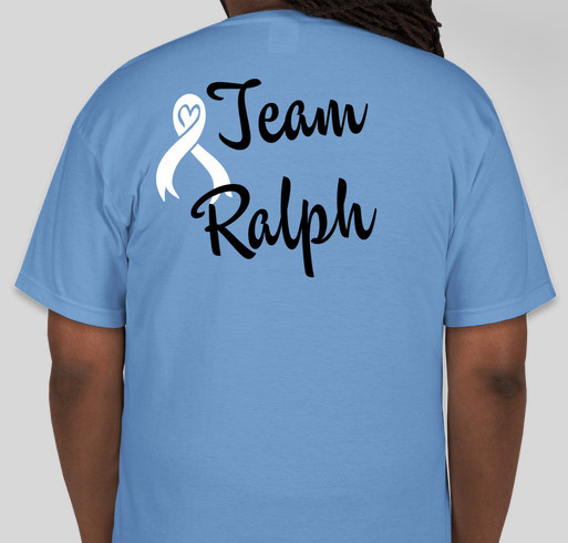 TEAM RALPH Fundraiser - unisex shirt design - back