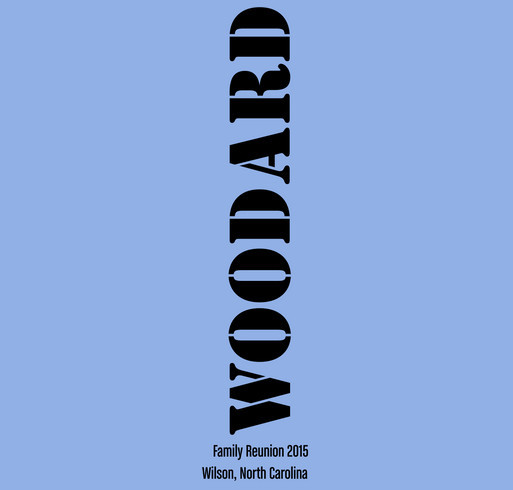 Woodard Family Reunion shirt design - zoomed