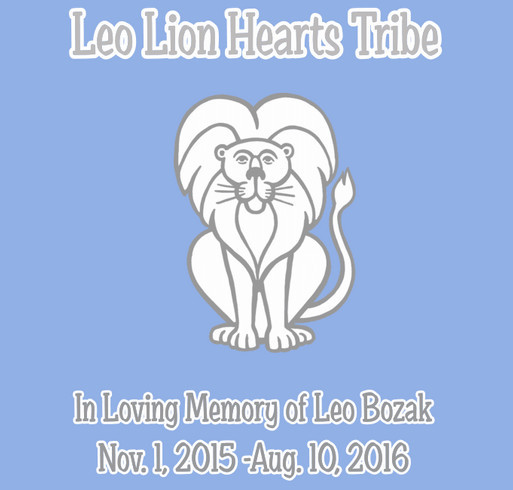 Leo Lion Hearts Tribe shirt design - zoomed
