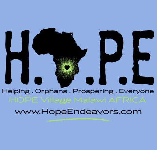 Hope Village Orphan Care Center Malawi Africa shirt design - zoomed