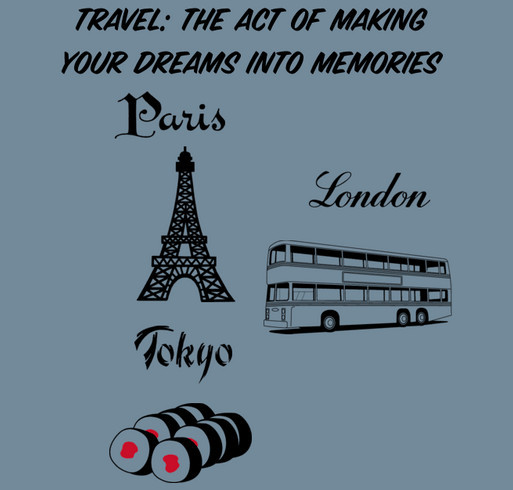 College Graduation Trip to London Fund shirt design - zoomed