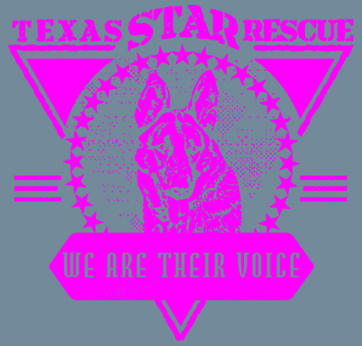 WE ARE THEIR VOICE-TEXAS STAR RESCUE shirt design - zoomed