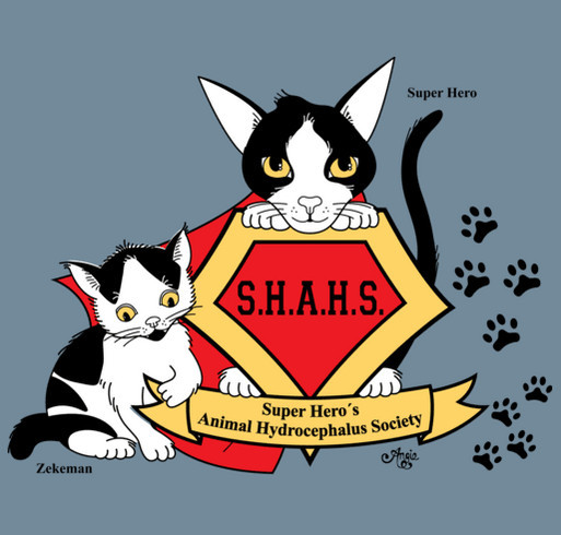 SHAHS - Super Hero's Animal Hydrocephalus Society Fundraiser shirt design - zoomed