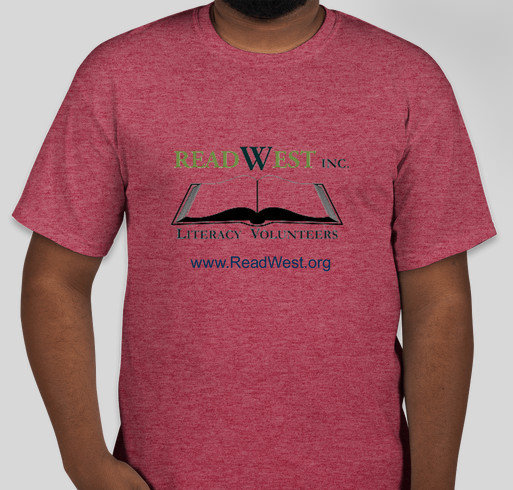 ReadWest Adult Literacy Fundraiser - unisex shirt design - front