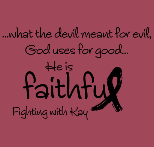 "Faithful", Fighting with Kay Peters shirt design - zoomed