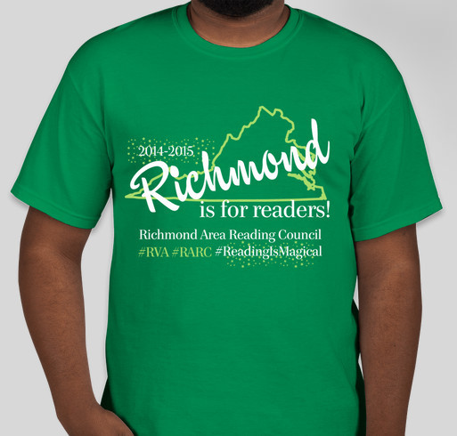 Richmond Area Reading Council Fundraiser - unisex shirt design - front