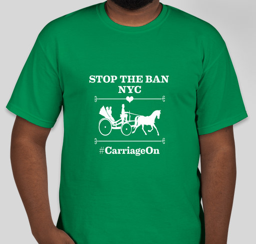 STOP THE NYC CARRIAGE BAN Fundraiser - unisex shirt design - front