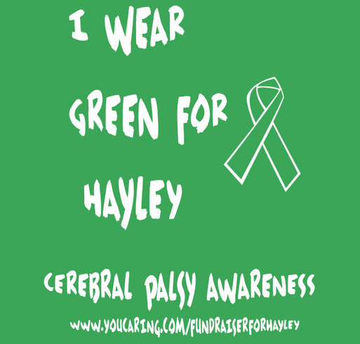 Hayley Hall Fundraiser shirt design - zoomed
