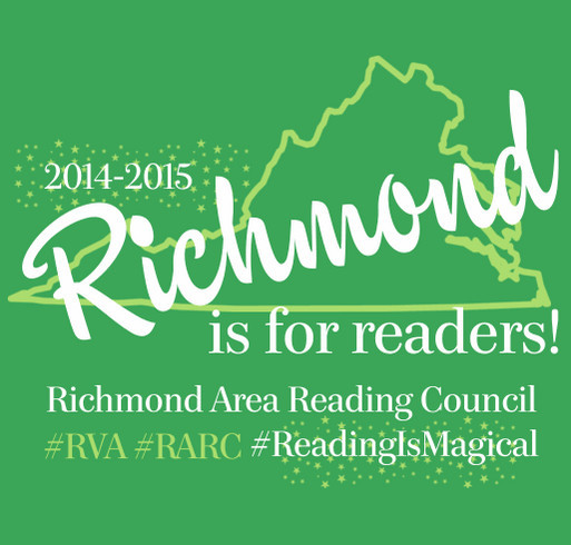Richmond Area Reading Council shirt design - zoomed