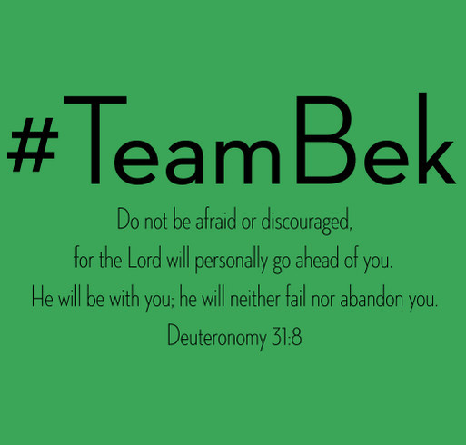 Team Bek Fundraiser for Bek Hannum shirt design - zoomed