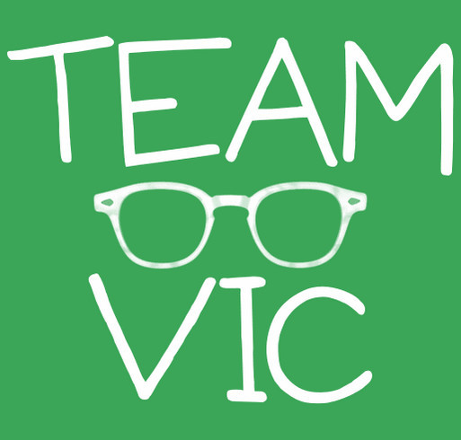 Team Vic Fundraiser shirt design - zoomed