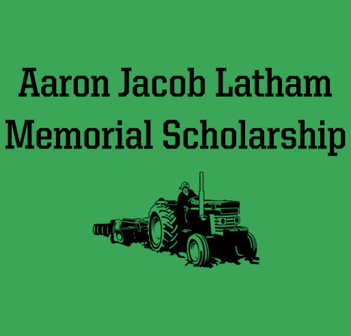 Aaron Jacob Latham memorial scholarship shirt design - zoomed