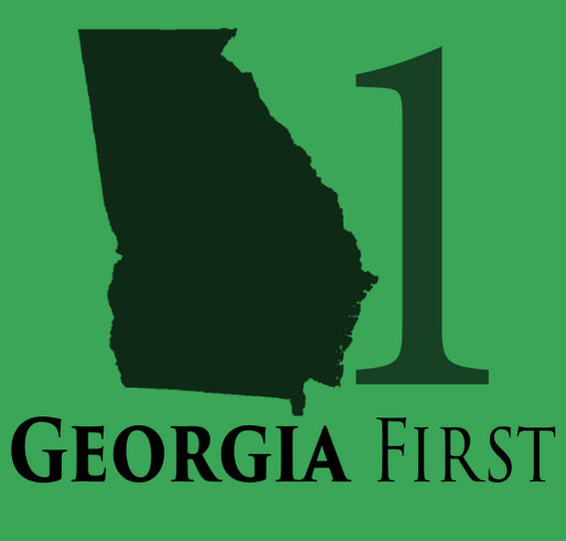 Georgia First 2019 Campaign shirt design - zoomed
