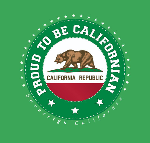 Proud to be Californian shirt design - zoomed