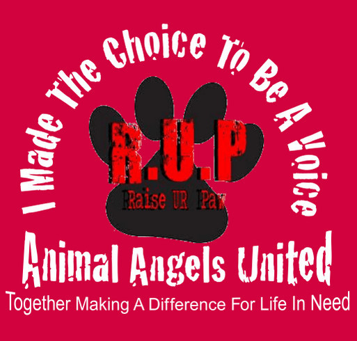 MAKE A STAND FOR LIFE - ANIMAL ANGELS UNITED shirt design - zoomed