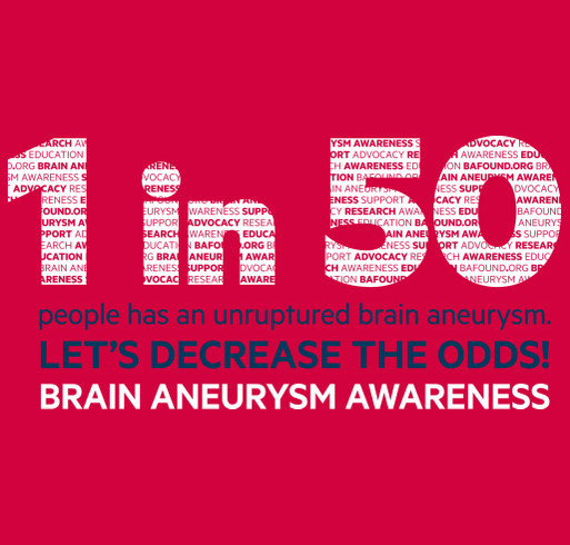 Brain Aneurysm Awareness T-shirt Custom Ink Fundraising