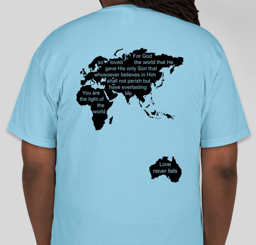 Missions Impacting Nations Fundraiser - unisex shirt design - back