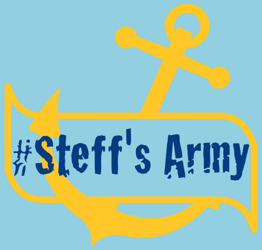 Anchors Up for Steff shirt design - zoomed