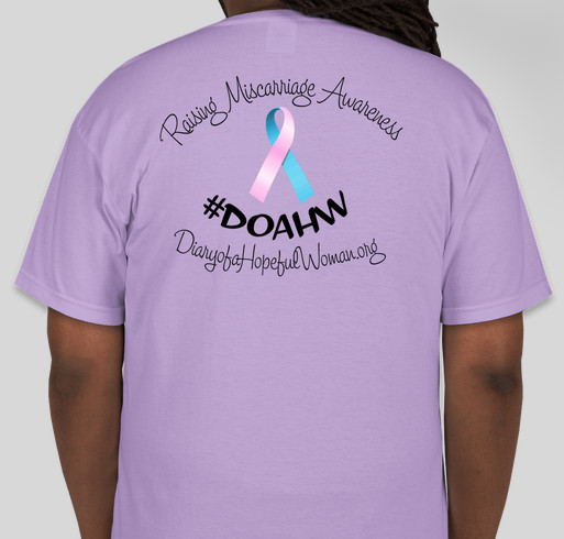 Diary of a Hopeful Woman Fundraiser - unisex shirt design - back
