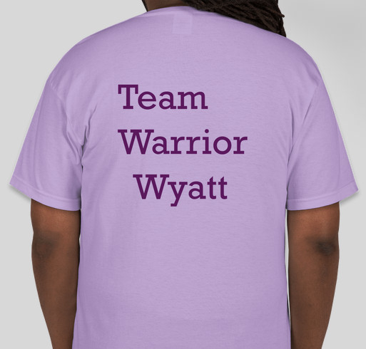 Support Warrior Wyatt Epilepsy Awareness 2014 Fundraiser - unisex shirt design - back