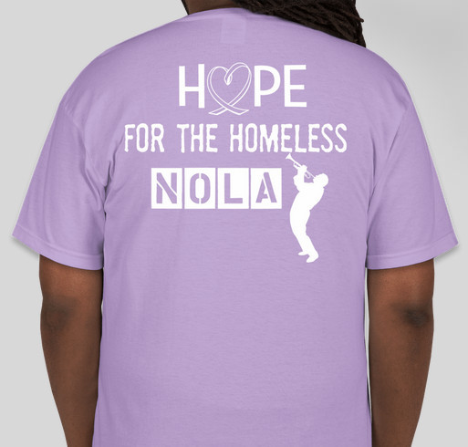 Hope for the Homeless NOLA Fundraiser - unisex shirt design - back