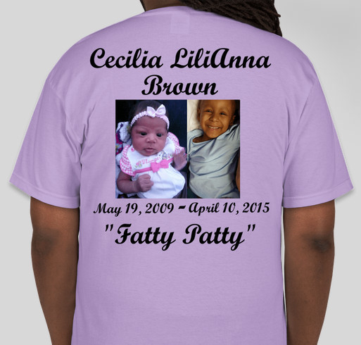 Cecilia's Celebration of Life Fundraiser - unisex shirt design - back