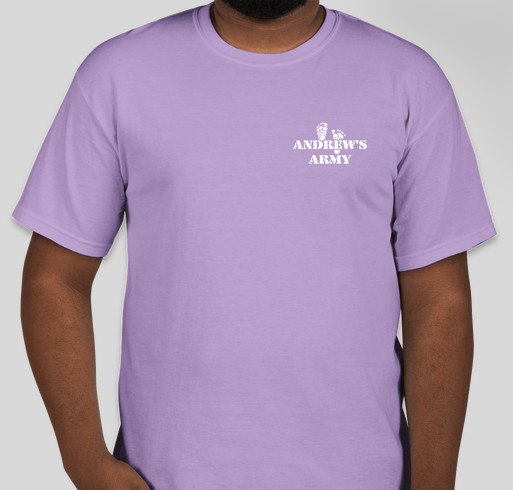 Baby Andrew Fundraiser - unisex shirt design - front