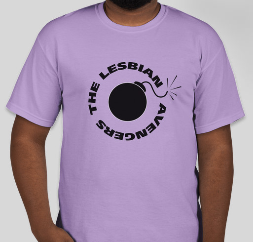 Support the Lesbian Avenger Project! Fundraiser - unisex shirt design - front