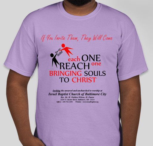 Each One Reach One -- Winning Souls For Christ Fundraiser - unisex shirt design - front