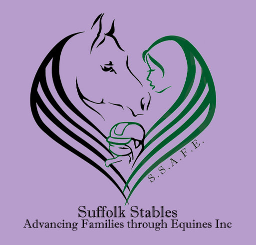 S.S.A.F.E. Suffolk Stables Advancing Families Through Equines shirt design - zoomed