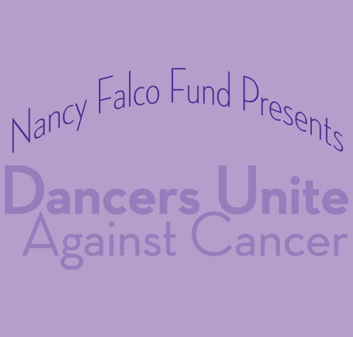 2015 Dancer's Unite Against Cancer shirt design - zoomed