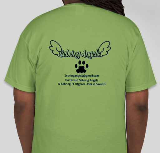 Sebring Angels Fundraiser - unisex shirt design - back