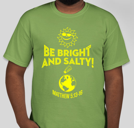 BE BRIGHT AND SALTY! Fundraiser - unisex shirt design - front