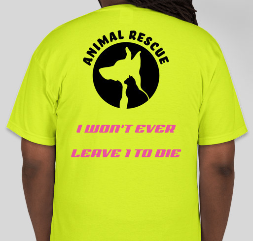 Voices 4 Furbabies Fundraiser - unisex shirt design - back