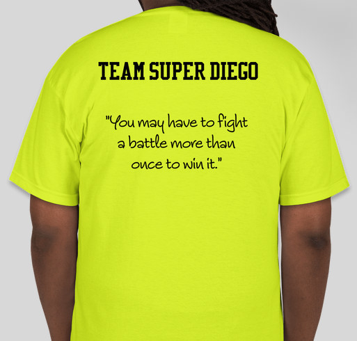 Super Diego's Fight With Cancer Fundraiser - unisex shirt design - back