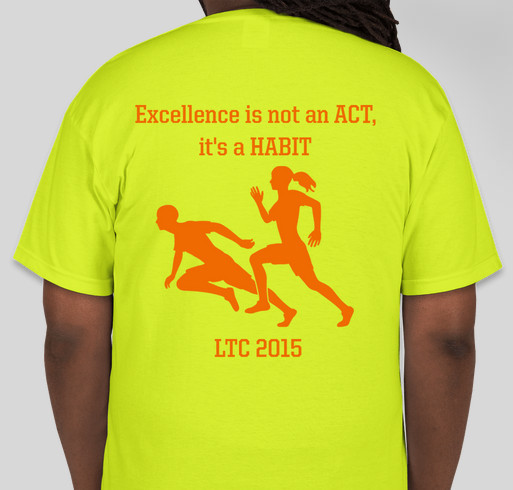 OFFICIAL 2015 TEAM LEAF Track Club T-Shirt Fundraiser Fundraiser - unisex shirt design - back