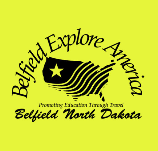 Belfield Explore America shirt design - zoomed