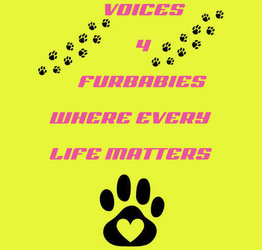 Voices 4 Furbabies shirt design - zoomed