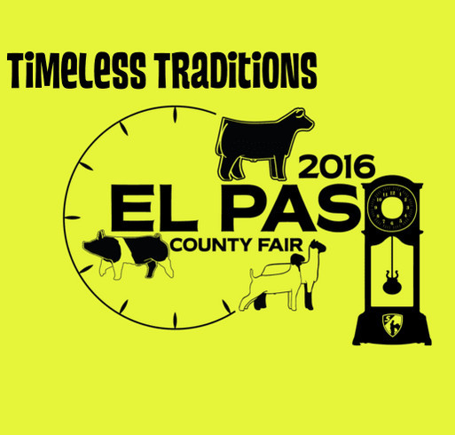 El Paso County 4H Livestock Advisory Committee shirt design - zoomed