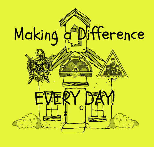 Masonic Family Make a Difference shirt design - zoomed