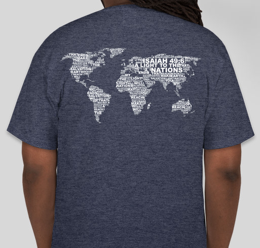 Brazil Mission 2014 Fundraiser - unisex shirt design - back