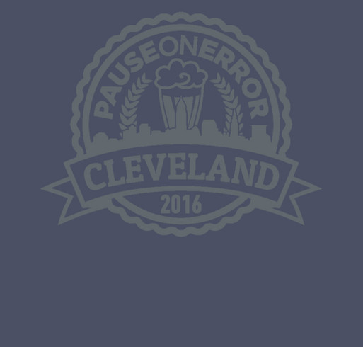 PauseOnError - Cleveland shirt design - zoomed