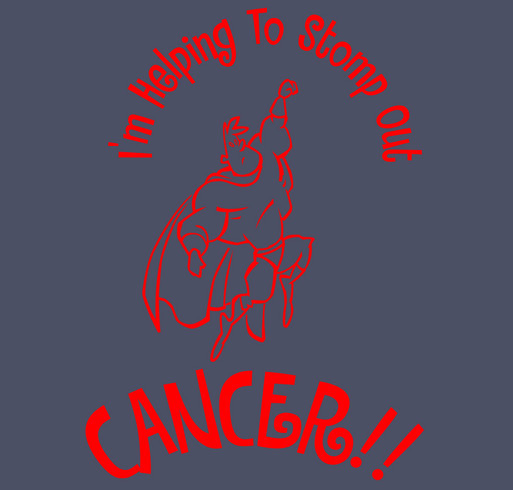 Helping to Stomp Out Cancer shirt design - zoomed