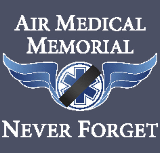 Air Medical Memorial shirt design - zoomed