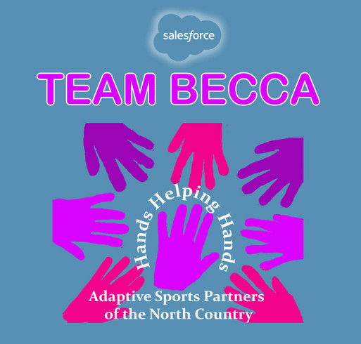 Team Becca Sunrise Accent shirt design - zoomed