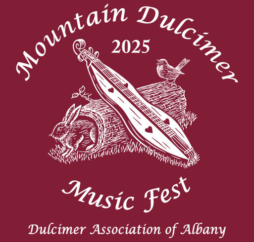 Mountain Dulcimer Music Fest shirt design - zoomed